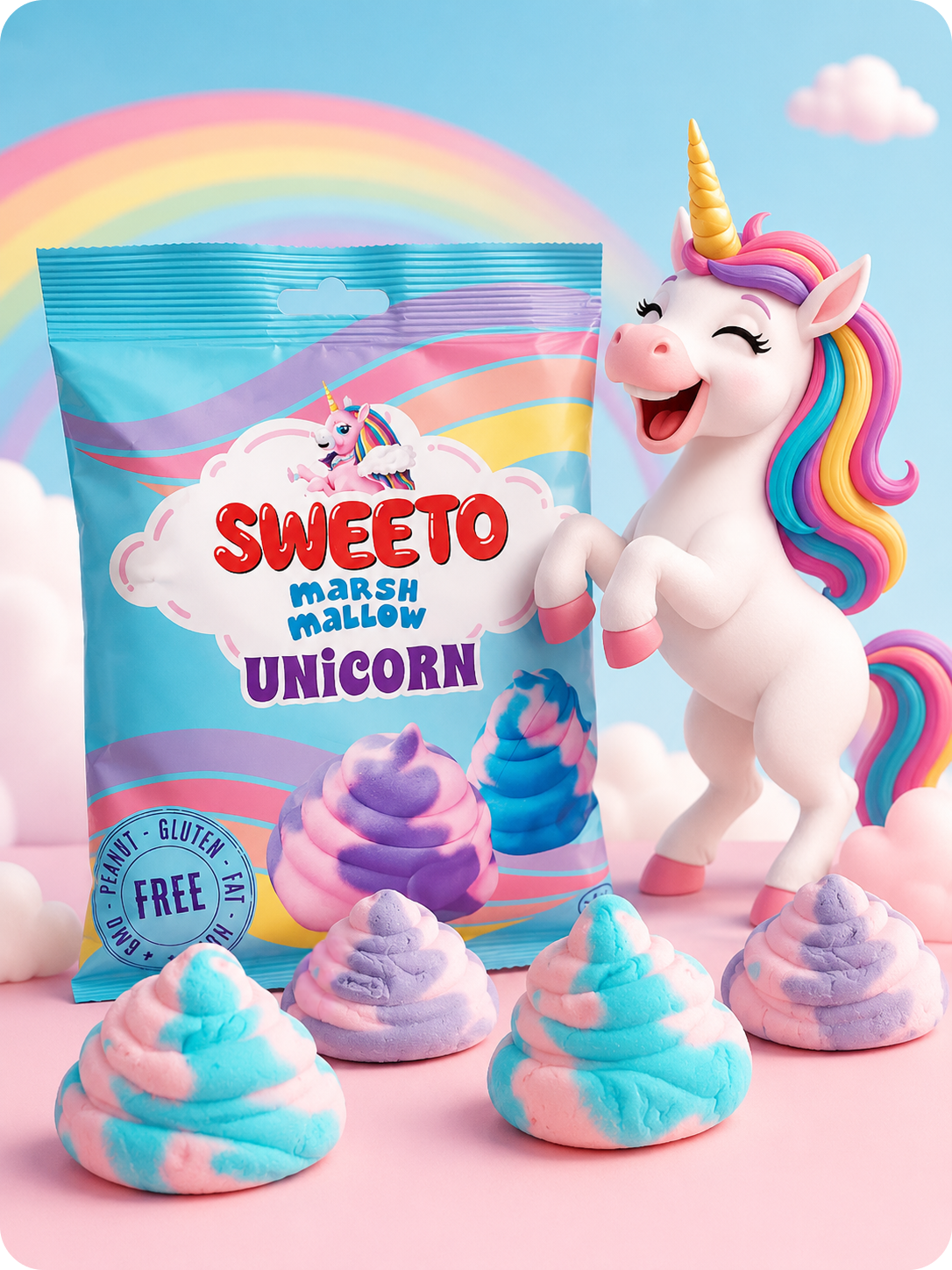 Marshmallow Licorne Halal - Sweeto